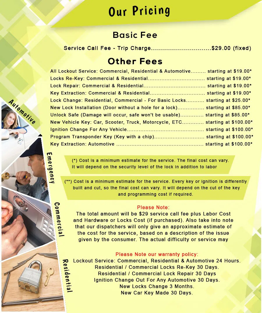 Safe Key Locksmith Service Brice, OH 614-376-4003